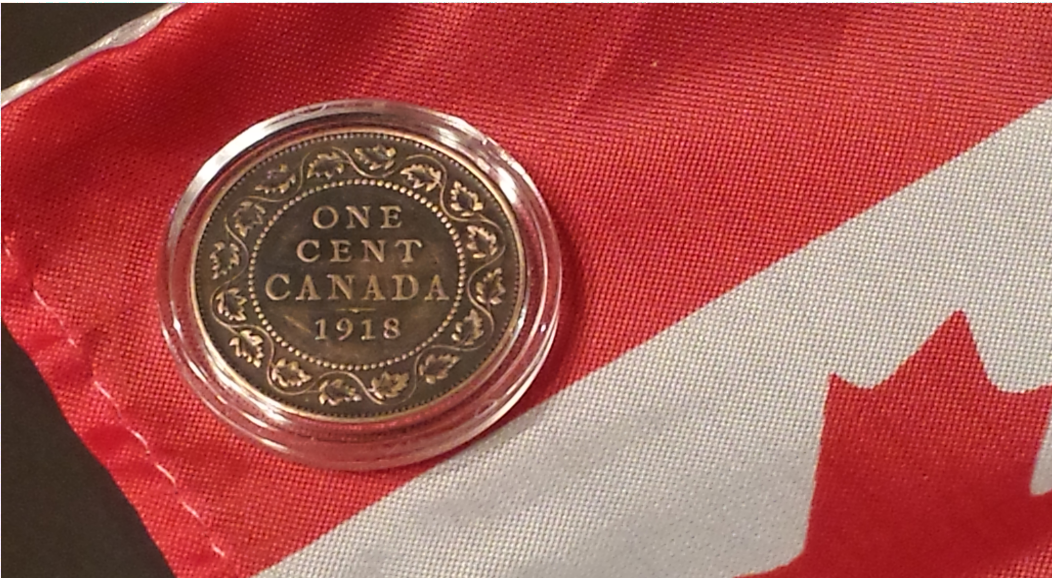 Canadian Large Cent Bronze Coin Rings