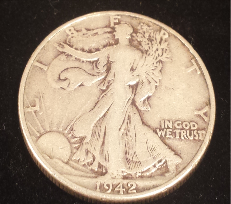 Walking Liberty Silver Half Dollar Coin Rings
